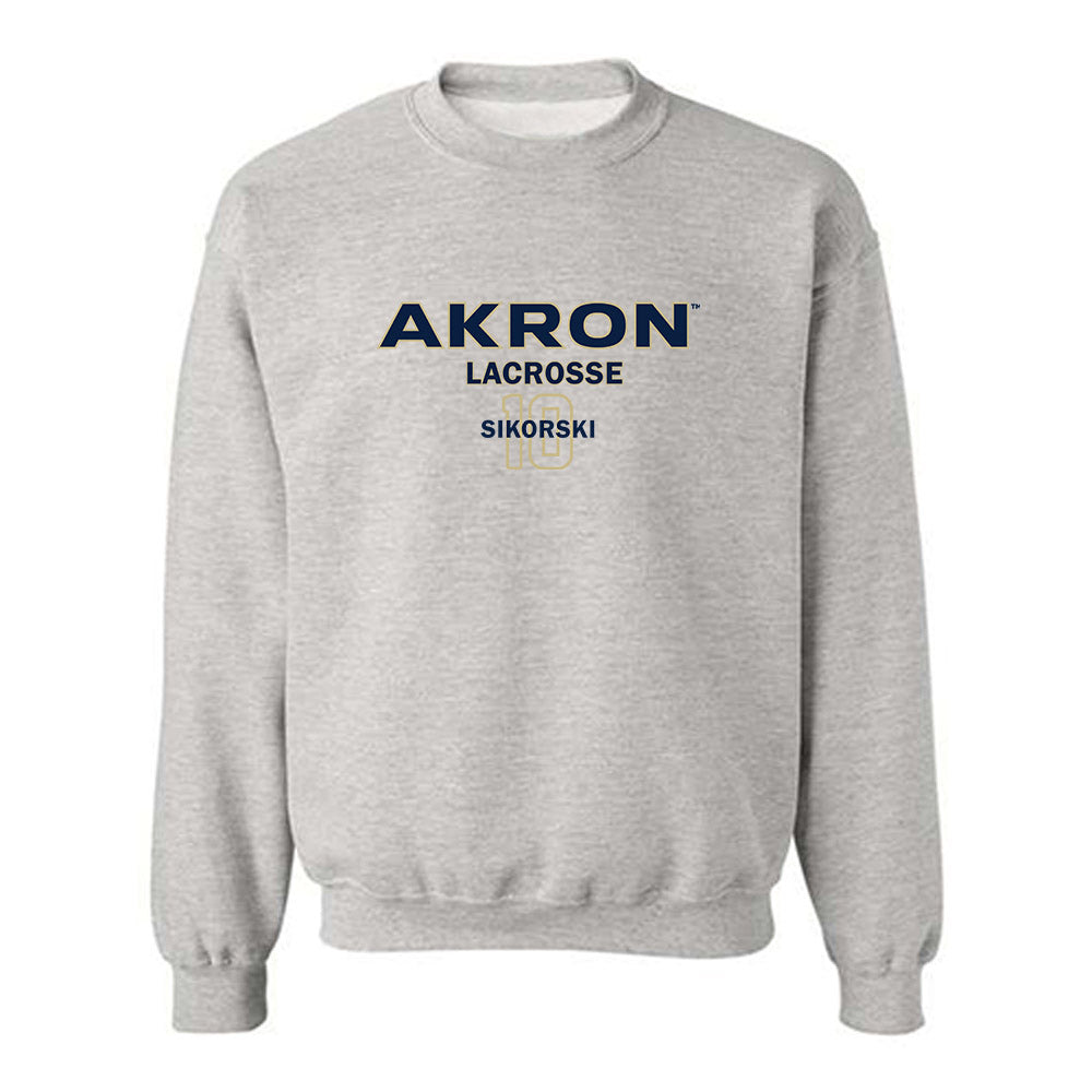 Akron - NCAA Women's Lacrosse : Kaitlyn Sikorski - Crewneck Sweatshirt Classic Fashion Shersey