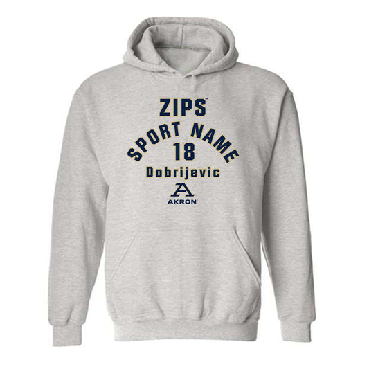 Akron - NCAA Men's Soccer : Stefan Dobrijevic - Hooded Sweatshirt Classic Fashion Shersey