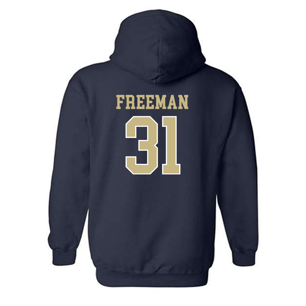 Akron - NCAA Football : Fahrell Freeman - Hooded Sweatshirt Classic Shersey