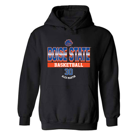 Boise State - NCAA Men's Basketball : Alex Martin - Hooded Sweatshirt Classic Fashion Shersey