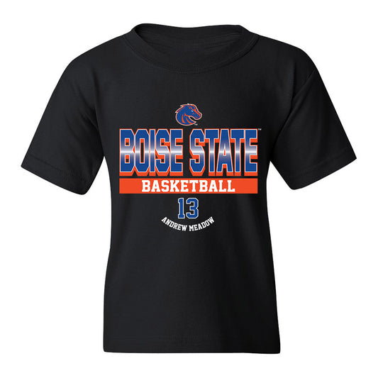 Boise State - NCAA Men's Basketball : Andrew Meadow - Youth T-Shirt Classic Fashion Shersey