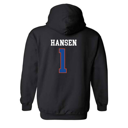 Boise State - NCAA Women's Basketball : Mya Hansen - Hooded Sweatshirt Classic Shersey