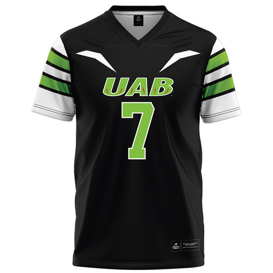 UAB - NCAA Football : Flip Rudolph - Black Football Jersey Football Jersey