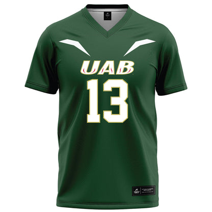 UAB - NCAA Football : Malachi Holt-Bennett - Green Jersey