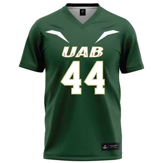 UAB - NCAA Football : Joshua Rubin - Green Football Jersey Football Jersey