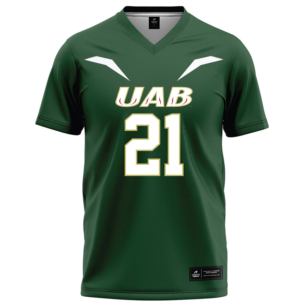 UAB - NCAA Football : Chris Bracy - Green Football Jersey Football Jersey