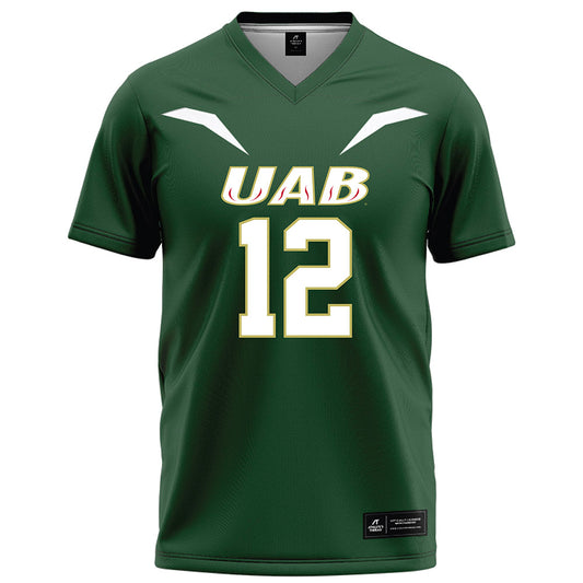 UAB - NCAA Football : Tmac Brown - Green Football Jersey Football Jersey