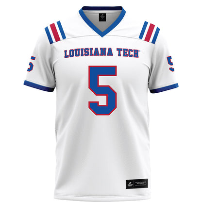 LA Tech - NCAA Football : Blake Baker - White Football Jersey