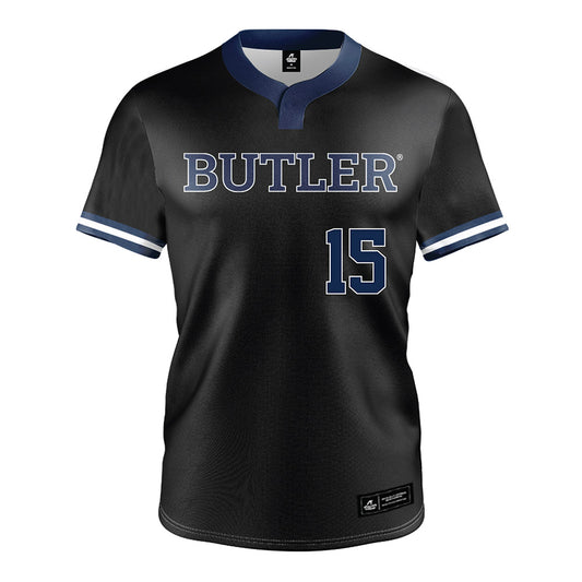 Butler - NCAA Softball : Katie Petran - Black Softball Jersey