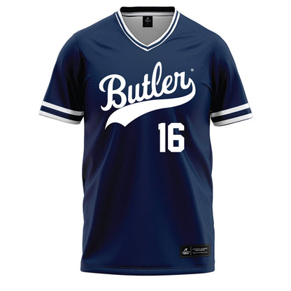 Butler - NCAA Baseball : Jack Moroknek - Navy Baseball Jersey