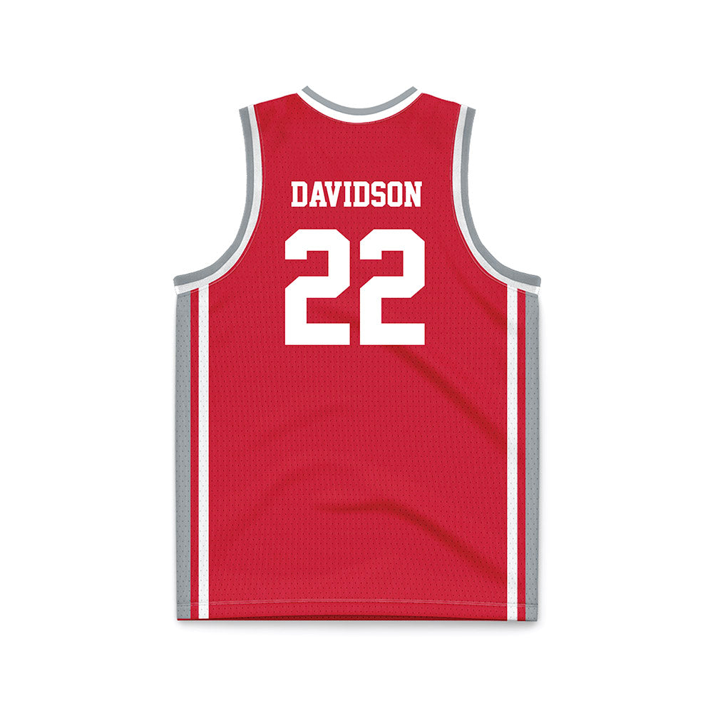 Fairfield - NCAA Men's Basketball : Luke Davidson - Basketball Jersey Red