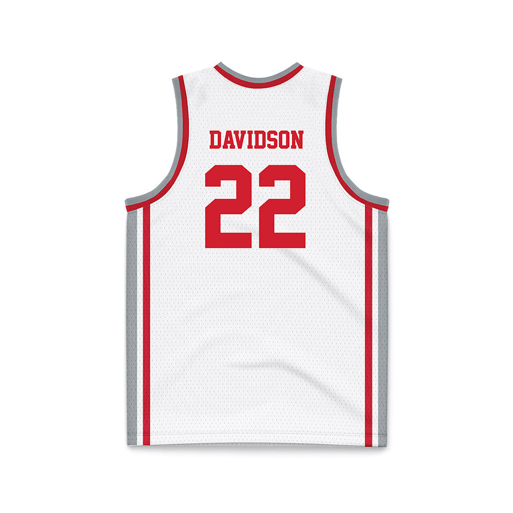 Fairfield - NCAA Men's Basketball : Luke Davidson - Basketball Jersey White