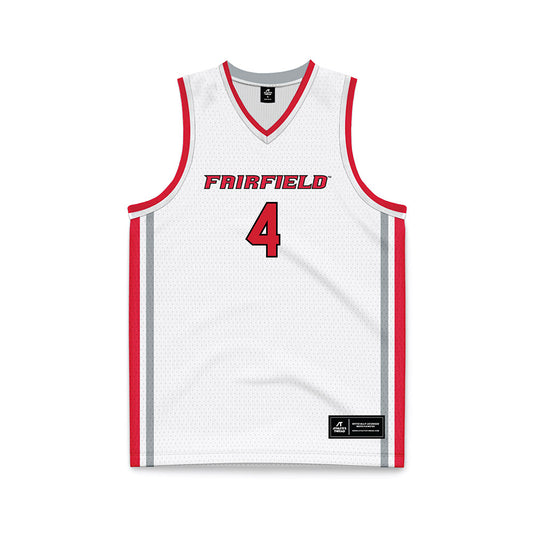 Fairfield - NCAA Women's Basketball : Kaety L'Amoreaux - Basketball Jersey White