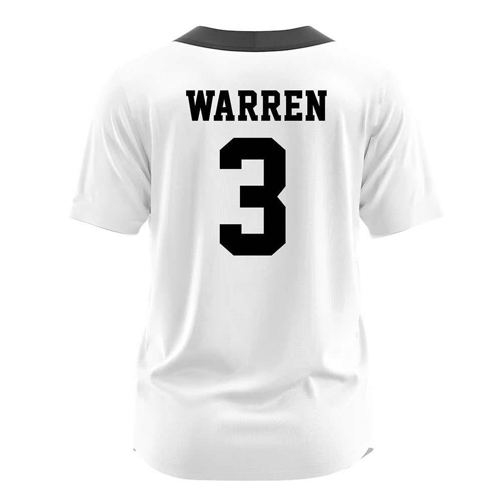 Fairfield - NCAA Softball : Charli Warren - Baseball Jersey White