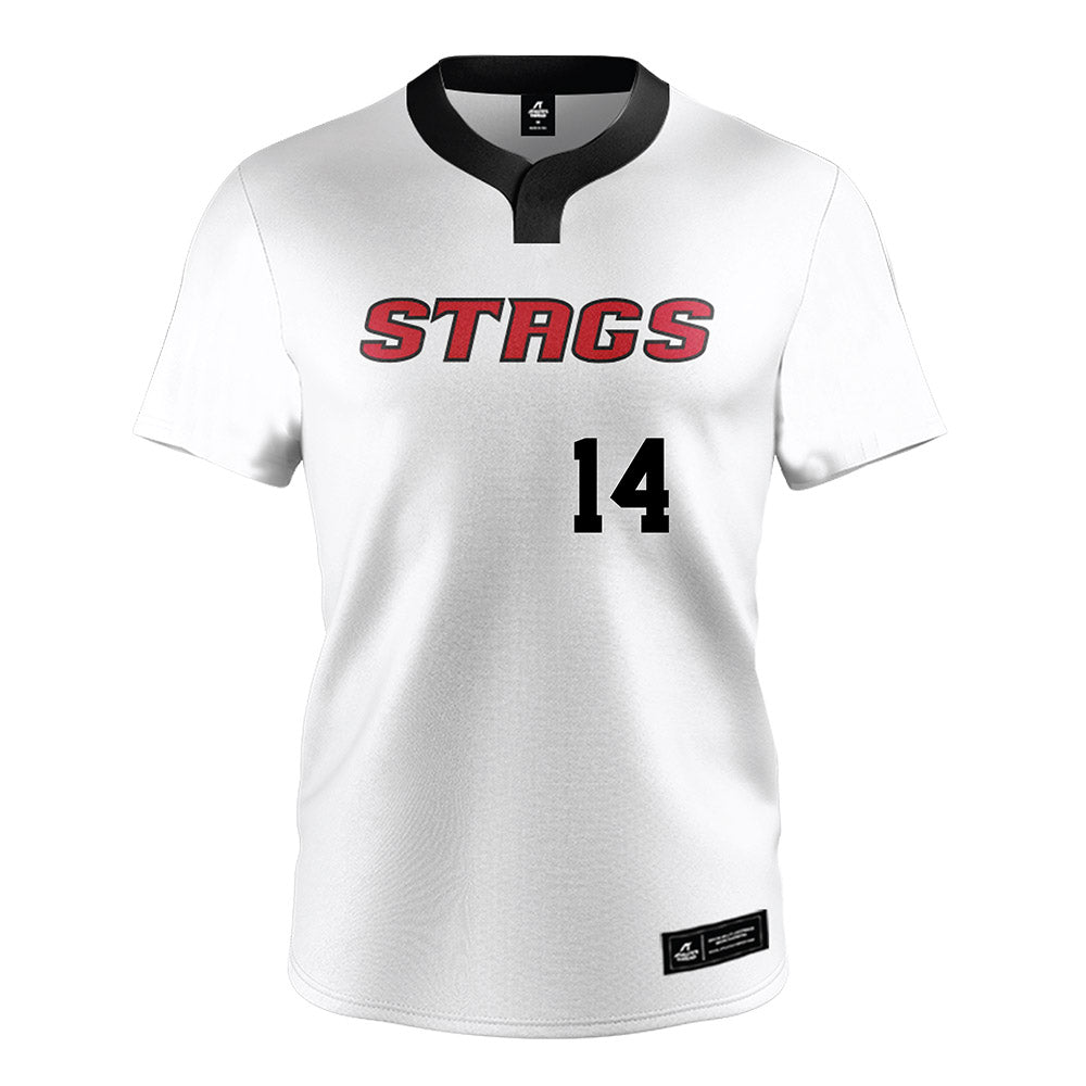 Fairfield - NCAA Softball : Allison Bridgman - Baseball Jersey White