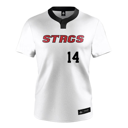 Fairfield - NCAA Softball : Allison Bridgman - Baseball Jersey White