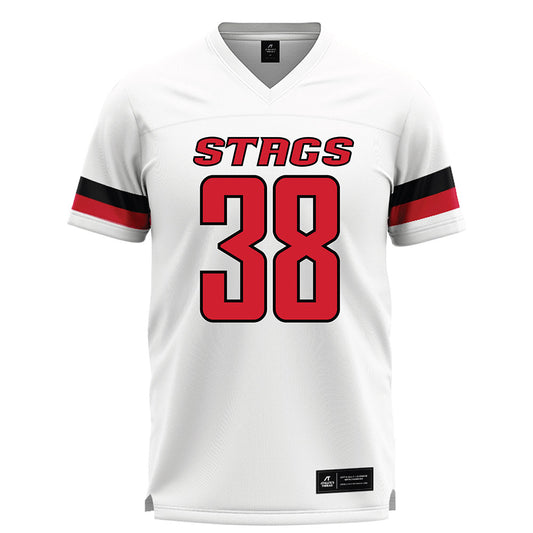 Fairfield - NCAA Men's Lacrosse : Evan Keiser - Lacrosse Jersey White