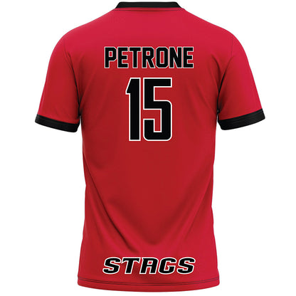 Fairfield - NCAA Women's Lacrosse : Eva Petrone - Lacrosse Jersey Red