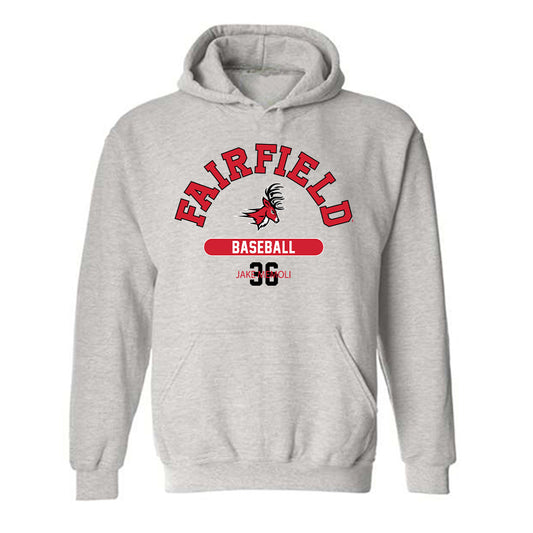 Fairfield - NCAA Baseball : Jake Memoli - Hooded Sweatshirt Fashion Shersey