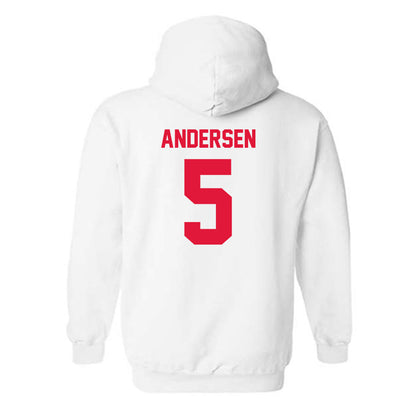 Fairfield - NCAA Women's Basketball : Meghan Andersen - Hooded Sweatshirt Classic Shersey