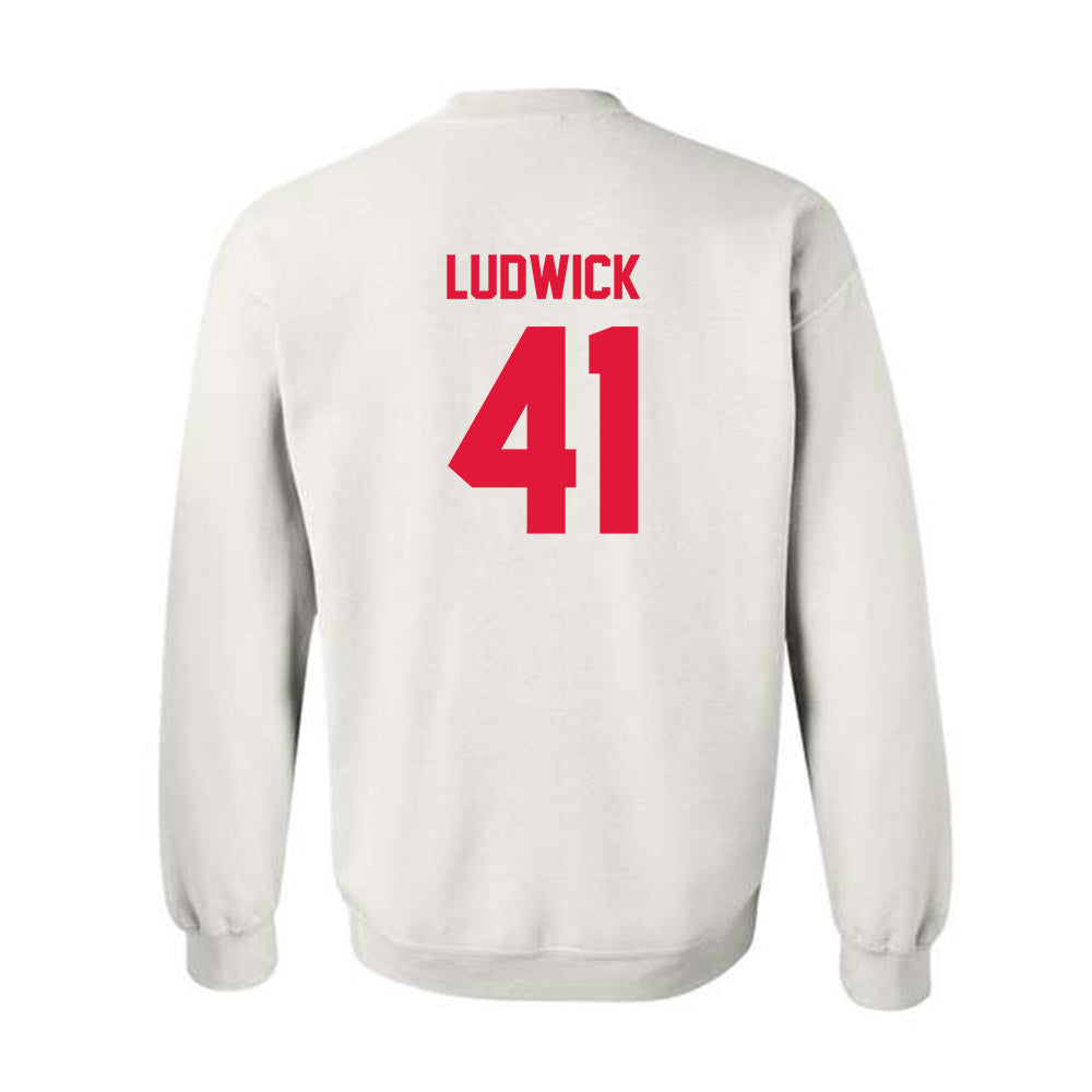 Fairfield - NCAA Baseball : Eric Ludwick - Crewneck Sweatshirt Classic Shersey