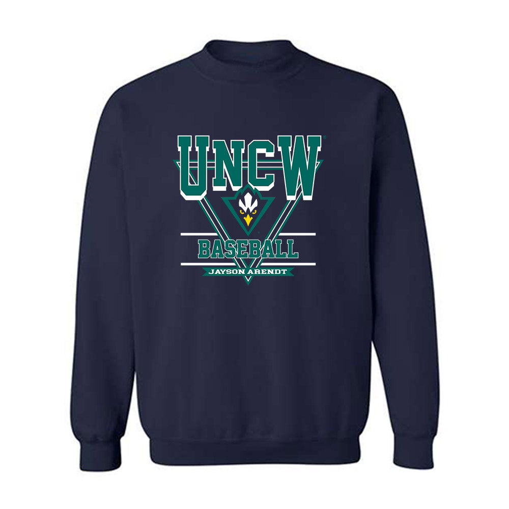 UNC Wilmington - NCAA Baseball : Jayson Arendt - Crewneck Sweatshirt Classic Fashion Shersey
