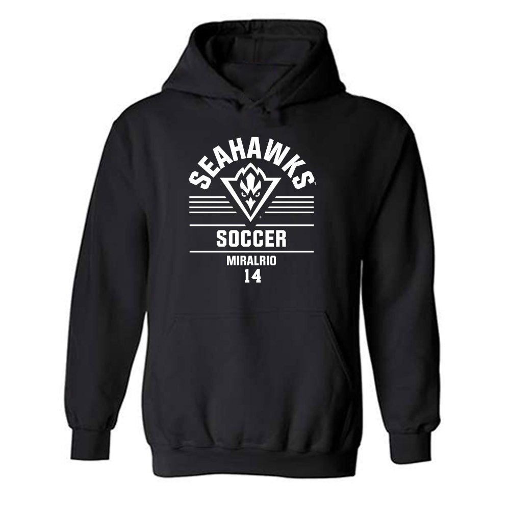 UNC Wilmington - NCAA Men's Soccer : Bryan Miralrio - Hooded Sweatshirt Classic Fashion Shersey