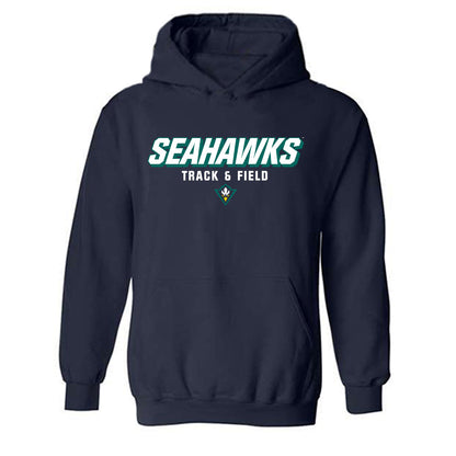 UNC Wilmington - NCAA Men's Track & Field (Outdoor) : Josh Ashley - Hooded Sweatshirt Classic Shersey