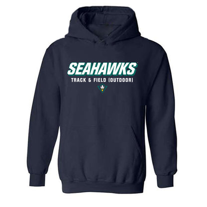 UNC Wilmington - NCAA Men's Track & Field : Travis Harrison - Hooded Sweatshirt Classic Shersey