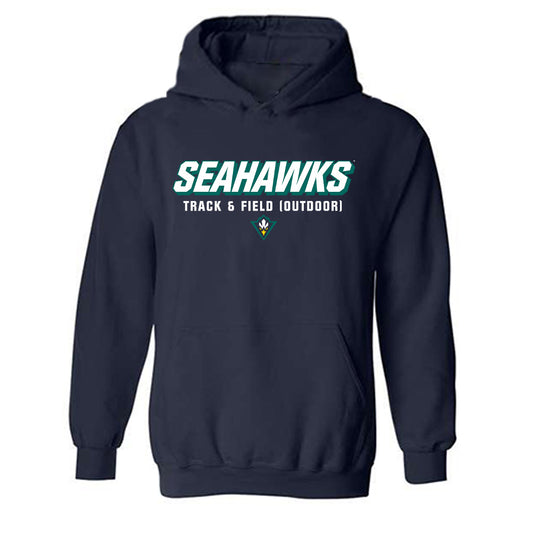 UNC Wilmington - NCAA Men's Track & Field : Travis Harrison - Hooded Sweatshirt Classic Shersey