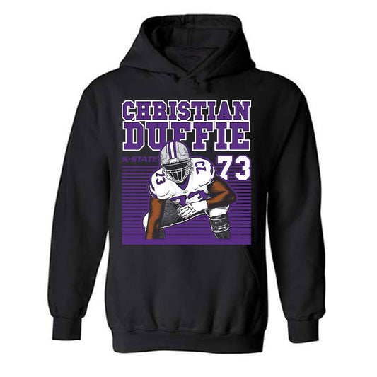 Kansas State - NCAA Football : Christian Duffie - Individual Caricature Hooded Sweatshirt