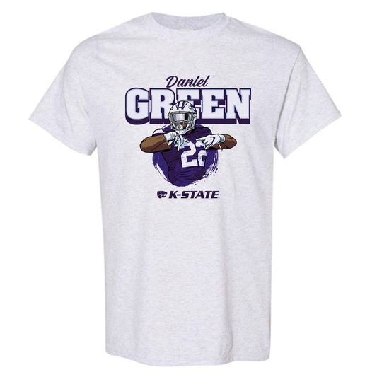Kansas State - NCAA Football : Daniel Green - Individual Caricature Short Sleeve T-Shirt