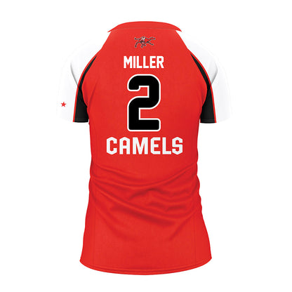 Campbell - NCAA Women's Volleyball : Olivia Miller - NCAA Volleyball Orange Volleyball Jersey