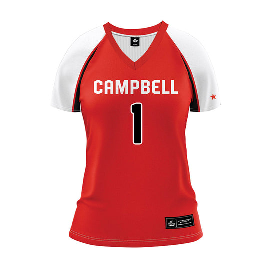 Campbell - NCAA Women's Volleyball : Claranne Fechter - NCAA Volleyball Orange Volleyball Jersey