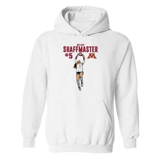 Minnesota - NCAA Women's Volleyball : Melani Shaffmaster - Caricature Hooded Sweatshirt