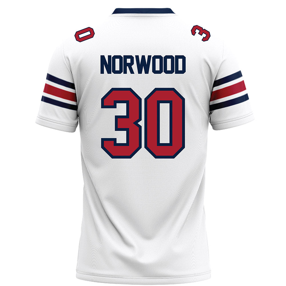 Liberty - NCAA Football : Jordan Norwood - White Football Jersey
