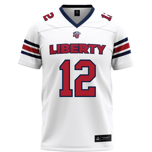 Liberty - NCAA Football : Zak Burnett - White Football Jersey