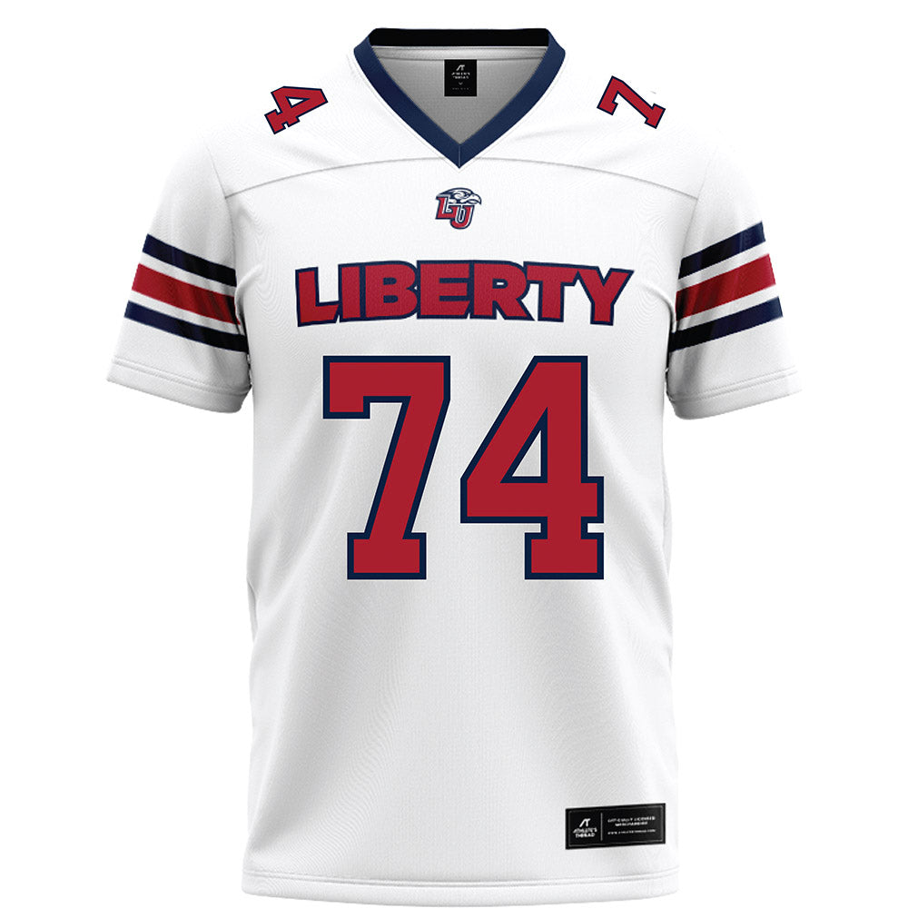 Liberty - NCAA Football : Jacob Lecates - White Football Jersey