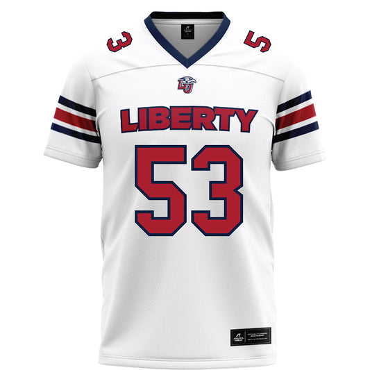 Liberty - NCAA Football : Jordan White - White Football Jersey