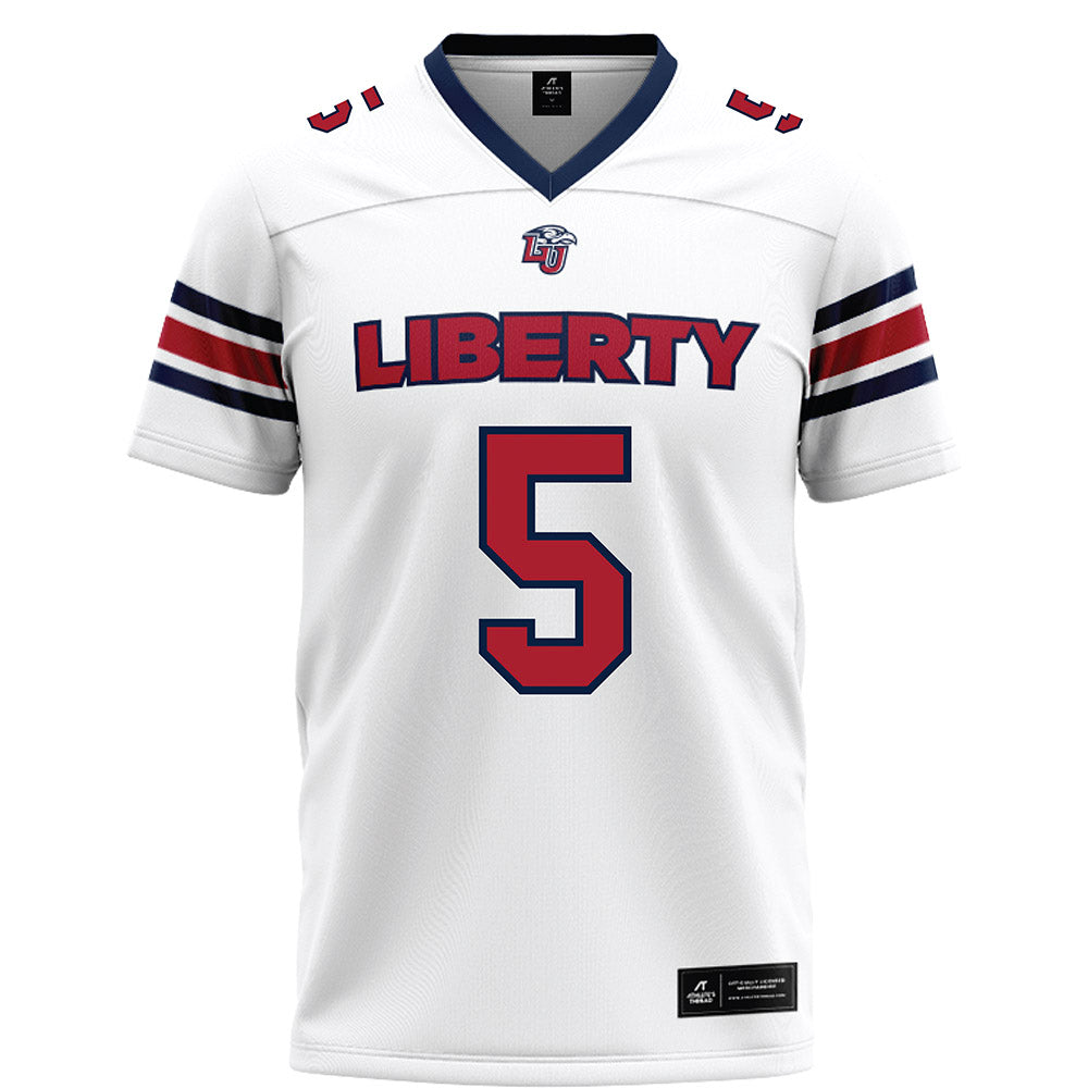 Liberty - NCAA Football : Elijah Hopkins - White Football Jersey