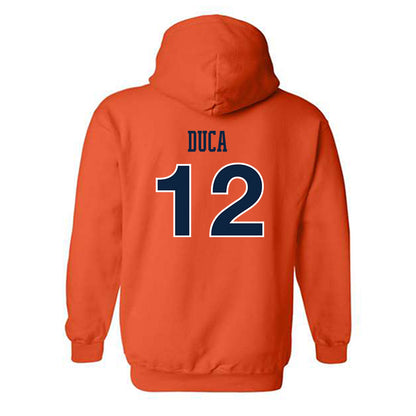 Auburn - NCAA Women's Soccer : Haley Duca - Orange Replica Shersey Hooded Sweatshirt