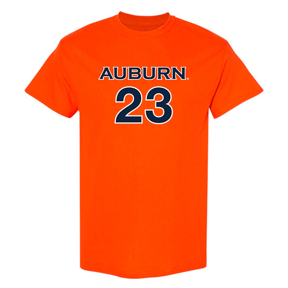 Auburn - NCAA Women's Soccer : Olivia Candelino - Orange Replica Shersey Short Sleeve T-Shirt