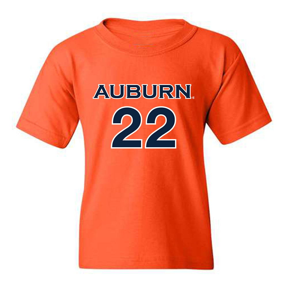 Auburn - NCAA Women's Soccer : Olivia Woodson - Orange Replica Shersey Youth T-Shirt