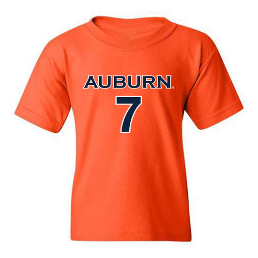 Auburn - NCAA Women's Soccer : Carly Thatcher - Orange Replica Shersey Youth T-Shirt