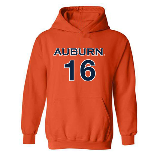 Auburn - NCAA Women's Soccer : Dylan Driver - Orange Replica Shersey Hooded Sweatshirt
