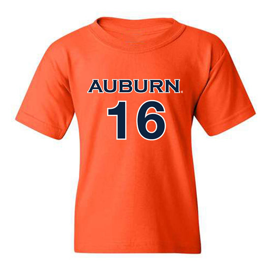 Auburn - NCAA Women's Soccer : Dylan Driver - Orange Replica Shersey Youth T-Shirt