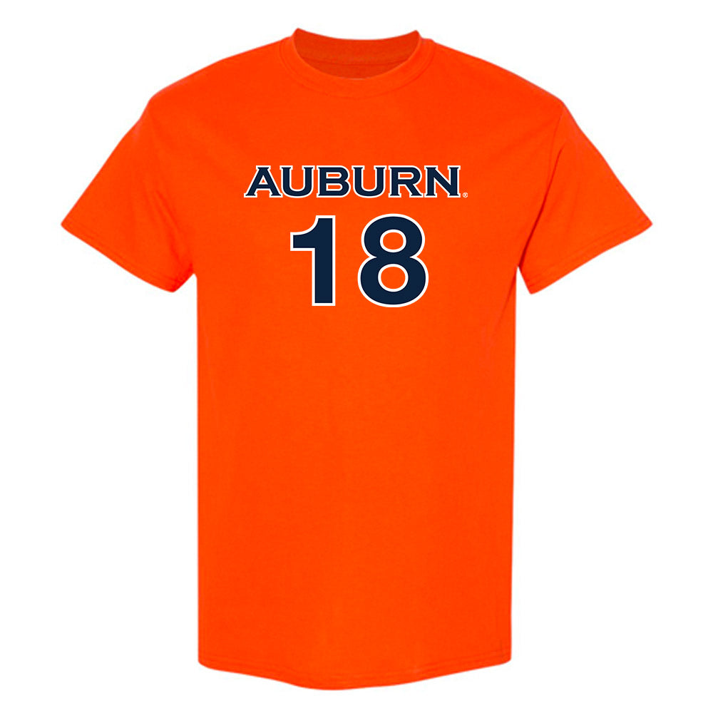 Auburn - NCAA Women's Soccer : Jaycie Silhan - Orange Replica Shersey Short Sleeve T-Shirt