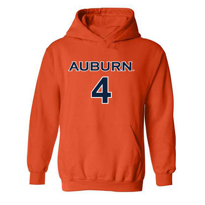 Auburn - NCAA Women's Soccer : Anna Haddock - Orange Replica Shersey Hooded Sweatshirt