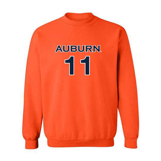 Auburn - NCAA Women's Soccer : LJ Knox - Orange Replica Shersey Sweatshirt