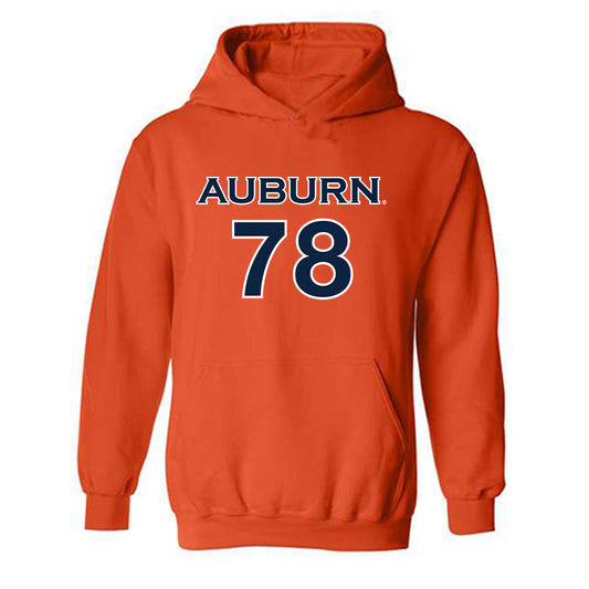 Auburn - NCAA Women's Soccer : Jenna Sapong - Orange Replica Shersey Hooded Sweatshirt